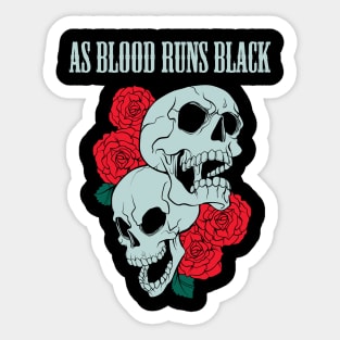 AS BLOOD RUNS BLACK BAND Sticker